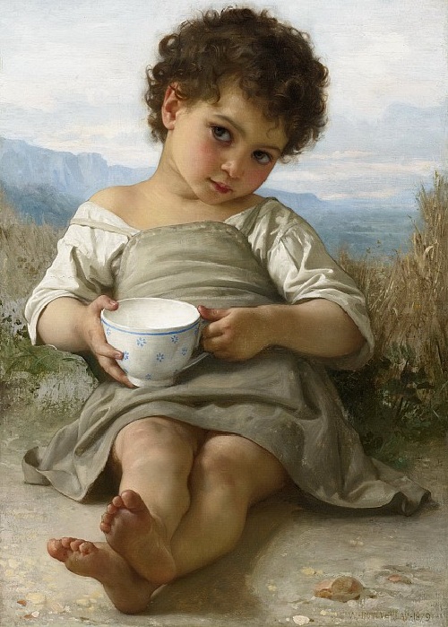 «Чашка молока». Автор: William Bouguereau.