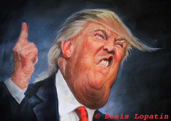 «Президент Америки». Карикатуры и шаржи от художника Дениса Лопатина