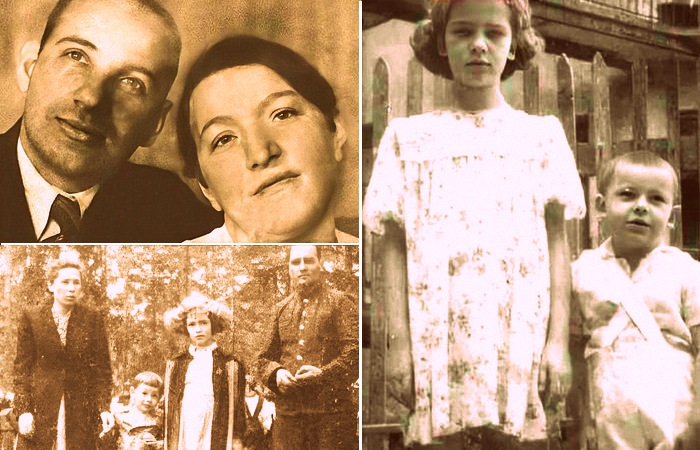 Савелий Крамаров в детстве с сестрой Татьяной и родителями.