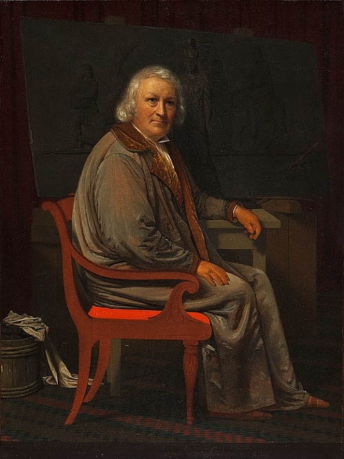 Портрет Торвальдсена. (1839 год).  Автор: Иоган Гертнер. 