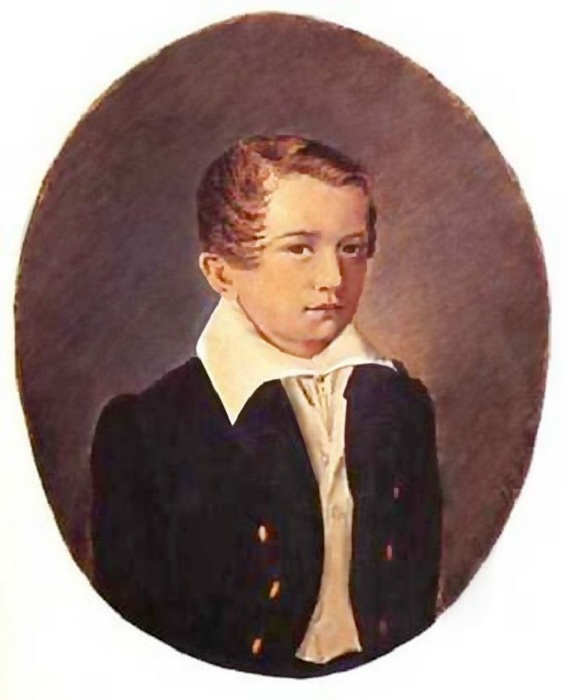 Иван Тургенев в возрасте 12-и лет. Автор: неизвестный художник.