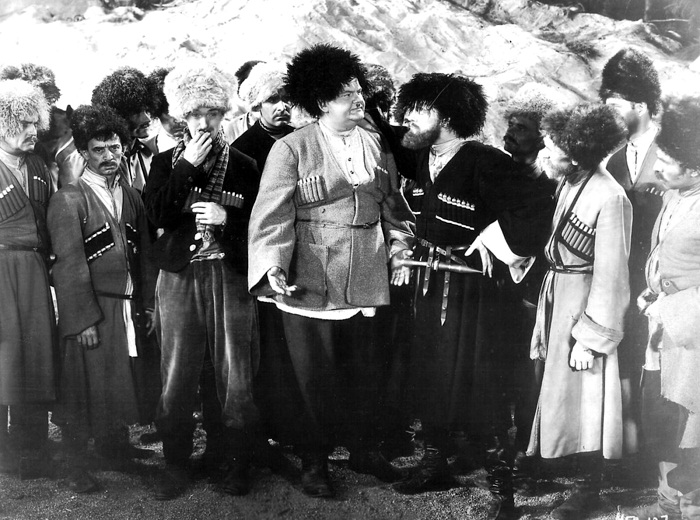 Кадр из фильма «Песня мошенника» 1930 год. Знаменитая парочка Лорел и Харди