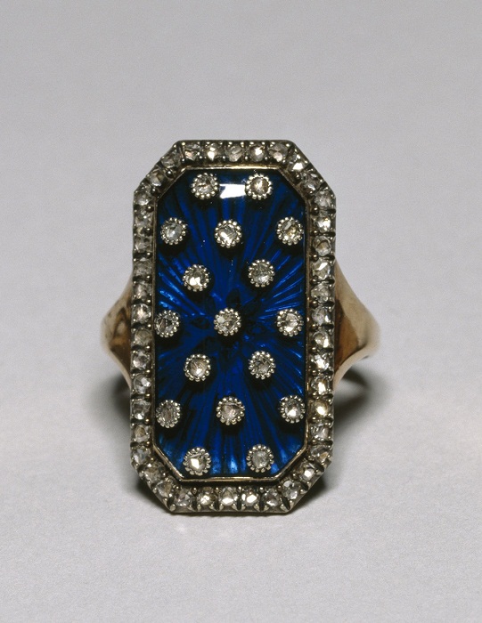 Бриллиантовое и эмалевое кольцо небесного свода, принадлежащее Марии-Антуанетте