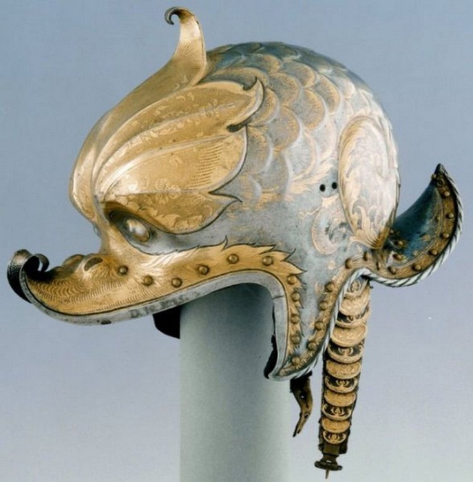 Кольман Helmschmid, шлем (бургиньот) императора Карла V, 1530