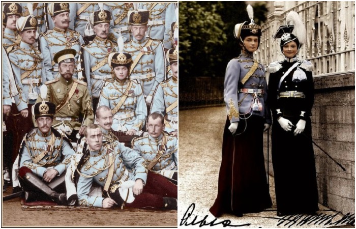 Мундирные платья российских императорских семей