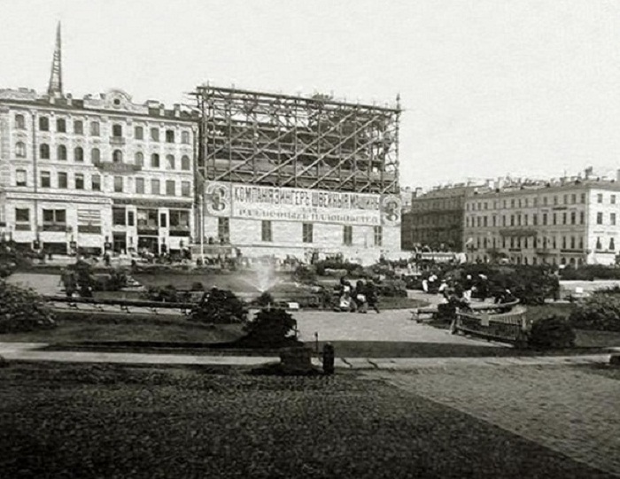 Строительство дома Зингера 1902-1904 гг.