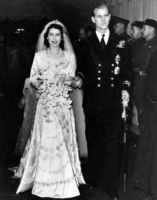 Свадьба Елизаветы с принцем Филиппом в 1947 году