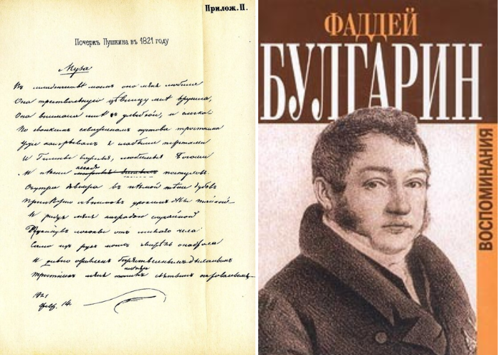 Дневник Александра Пушкина и воспоминания Фаддея Булгарина внесли огромный вклад в познание истории литературы.