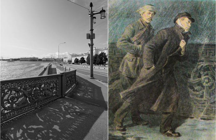 Есть старые легенды, что многие жители города на Неве сталкивались на Литейном мосту с призраками Ленина и революционных солдат.
