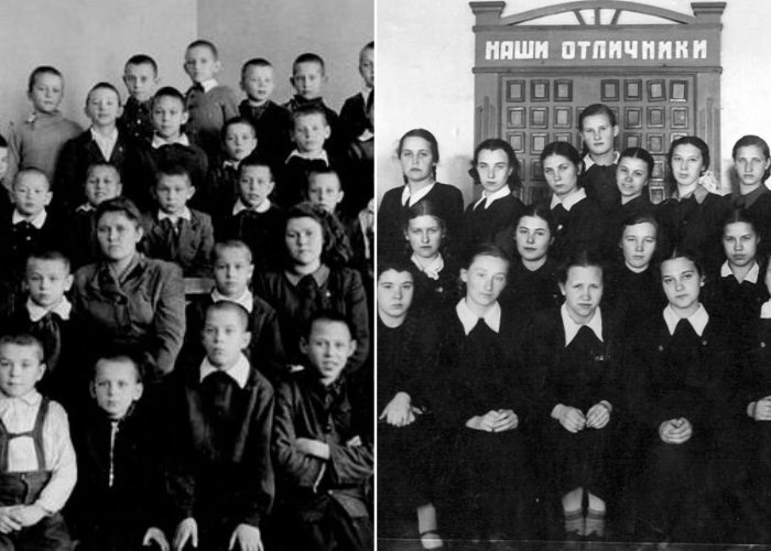Еще одна особенность советского образования заключалась в разделении девочек и мальчиков на занятия.
