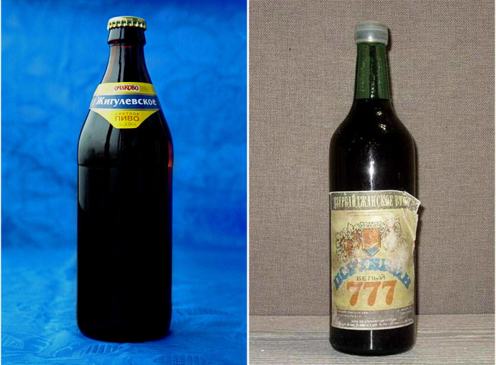 Смесь «Жигулевского» пива и  портвейна «777» называли «Рубанок». 