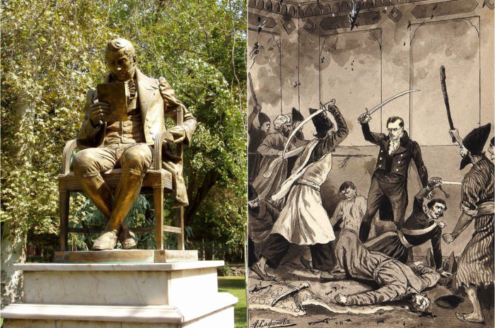 Сегодня в Тегеране установлен памятник великому Грибоедову.