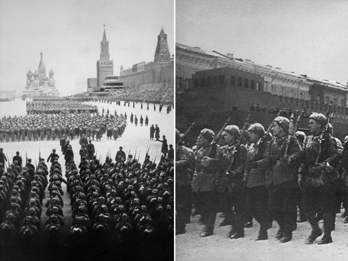 Парад на Красной площади 1941-го.