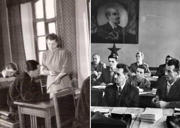 Получить образование в СССР мог даже просто рабочий в свободное от работы время в вечерних школах.