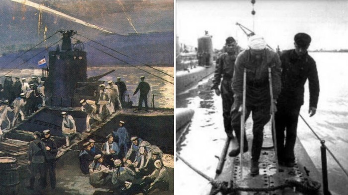 Подводники доставляли грузы и эвакуировали раненых.
