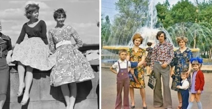 Советские граждане старались одеваться нарядно не только в праздничные дни.