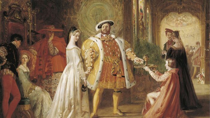 Первая встреча короля и Анны Болейн. /Фото: thoughtco.com