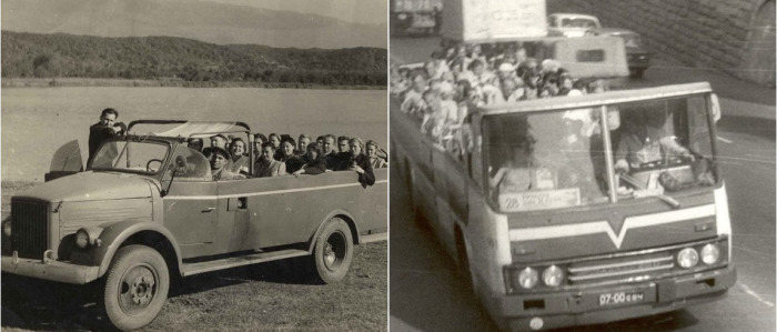 В СССР было несколько моделей автобусов-кабриолетов.