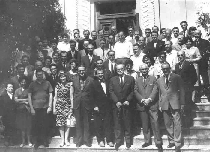Зильбер на международной конференции. Сухуми, 1965. /Фото: ourbaku.com