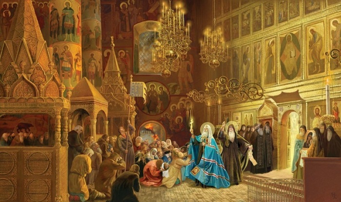 Церковь на Руси принимала людей, молящих о помощи и давала им приют. /Фото: logoslovo.ru