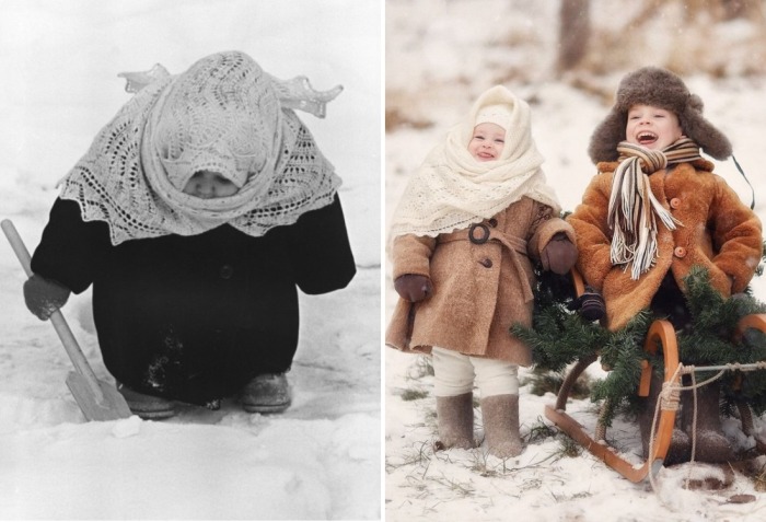 Детей зимой одевали «как капусту».