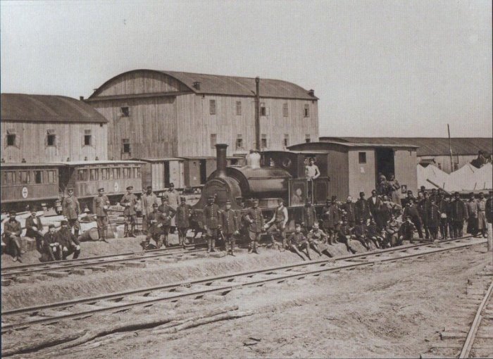 Одним из нововведений войны стало использование железной дороги./Фото: img-fotki.yandex.ru 