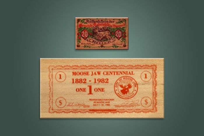 Wooden money. / Photo: hsl.guru
