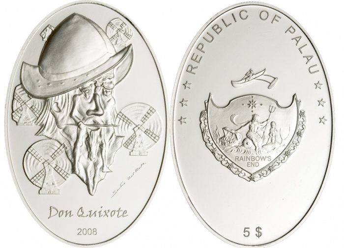 A coin-illusion depicting Don Quixote and Sancho Panza. / Photo: news.coin.su