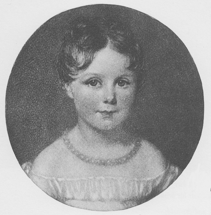 Портрет маленькой Ады Байрон.