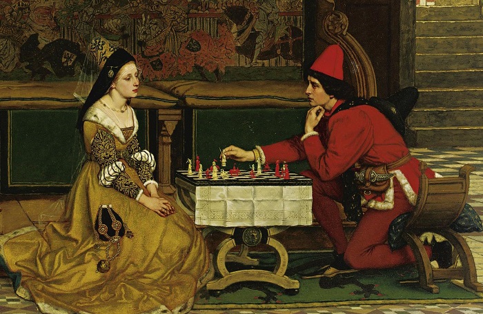 Куда смотреть на картине с шахматами, чтобы узнать, какую историю  зашифровал художник