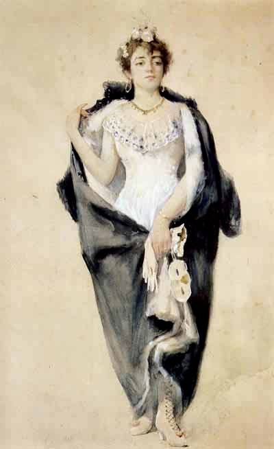 Портрет Элизы Панте от Дзонаро.