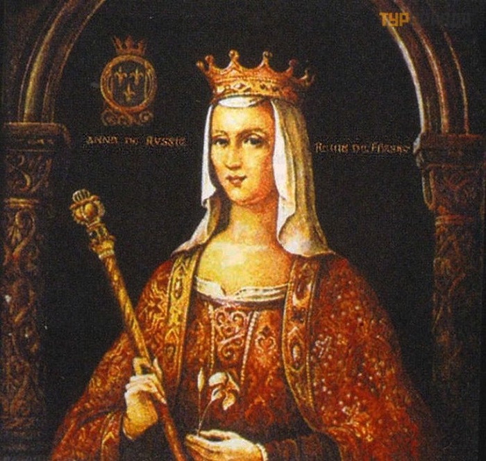 Самый знаменитый портрет Анна Ярославны.