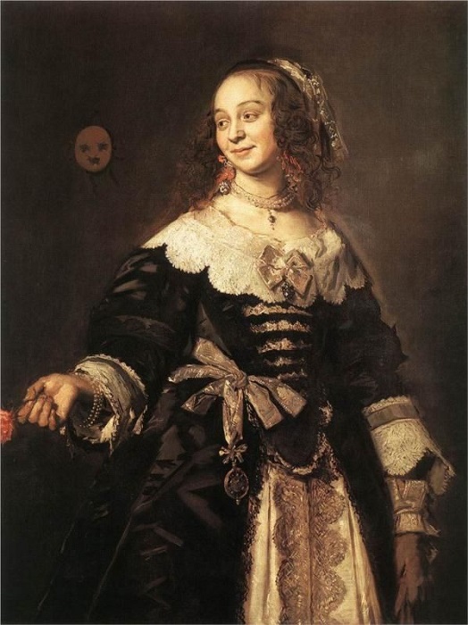 Портрет женщины в платье эпохи барокко от Франса Хальса.