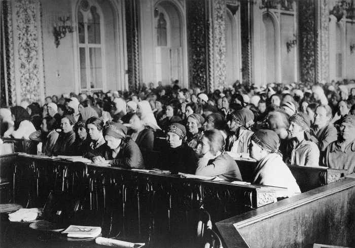 Первый съезд женщин-работниц в Кремле, 1927 год.
