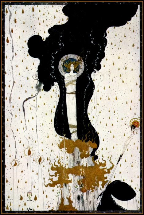 Сожжение Жанны д'Арк, рисунок Кая Нильсена