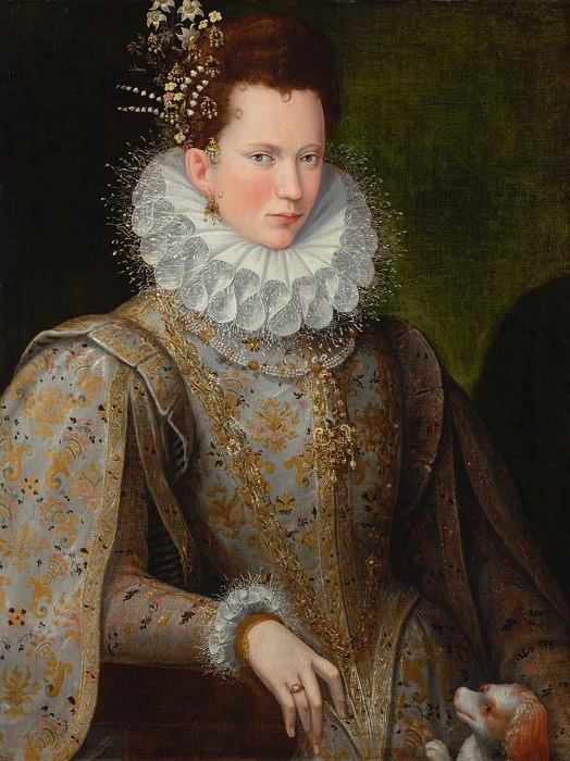 Портрет придворной дамы, сделанный придворной художницей (Лавинией Фонтана).