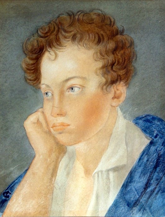 Портрет Пушкина, сделанный, вероятно, его лицейским учителем рисования.