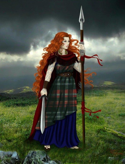 Воинственность кельтских женщин отмечали ещё римляне. 