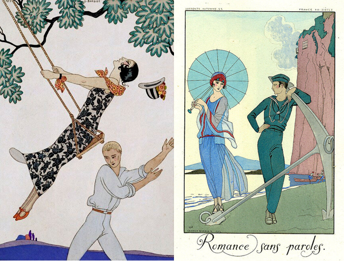 Модные иллюстрации Жоржа Барбье.