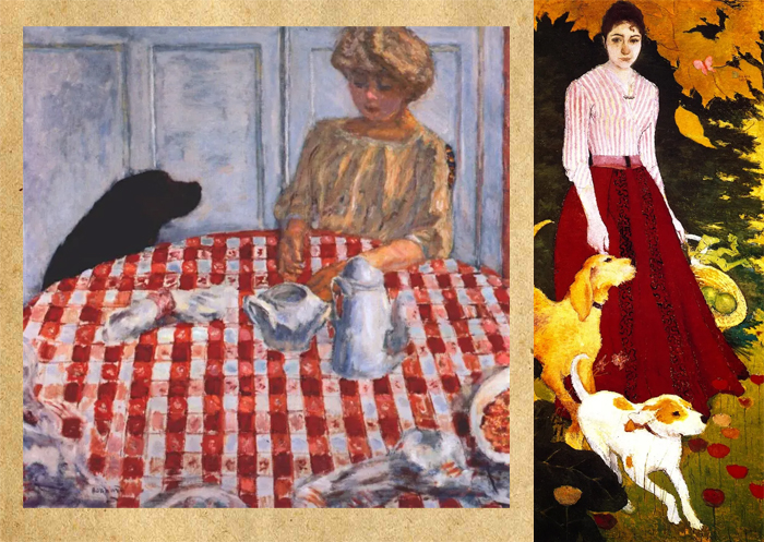 Красная клетчатая скатерть. Андре Боннар и ее собаки.