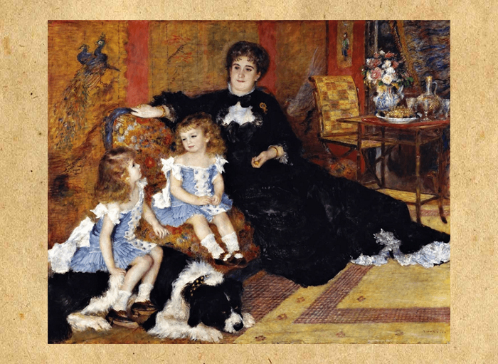 Портрет мадам Шарпантье с детьми.