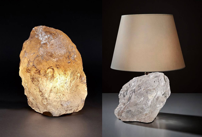 Лампы с натуральным камнем.