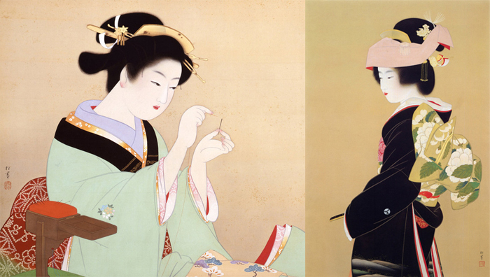 В работах Уэмуры нашли отражение традиции японской живописи.