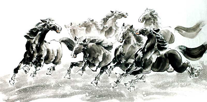 Галопирующие лошади Сюй Бэйхуна.