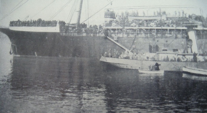 Восточный армейский корпус на борту транспортного судна Саратов. /Фото: wikipedia.org