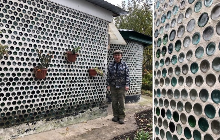 Смоленский каменщик построил себе дом из бутылок - Российская газета
