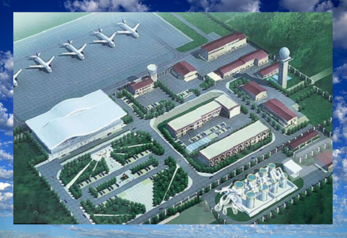 Аэропорт Чунцин Ушань. Вид сверху (визуализация проекта).