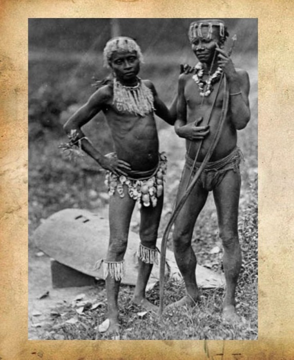 Аборигены Андаман. Фото конца XIX века.