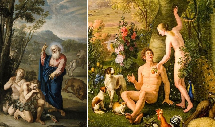 Адам и Ева в живописи.