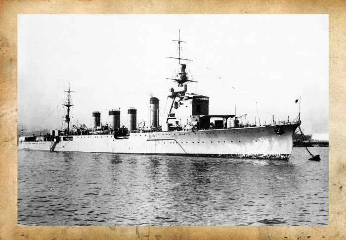 Крейсер «Нака», один из потопленных в 1944-м судов.